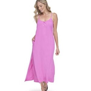 Women's Maxi Dress Pink Medium Margaritaville Island Reserve Solid